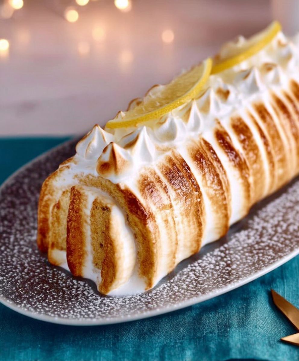 Buche meringuee au citron