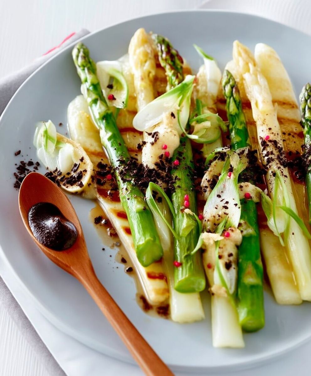 Asperges au café