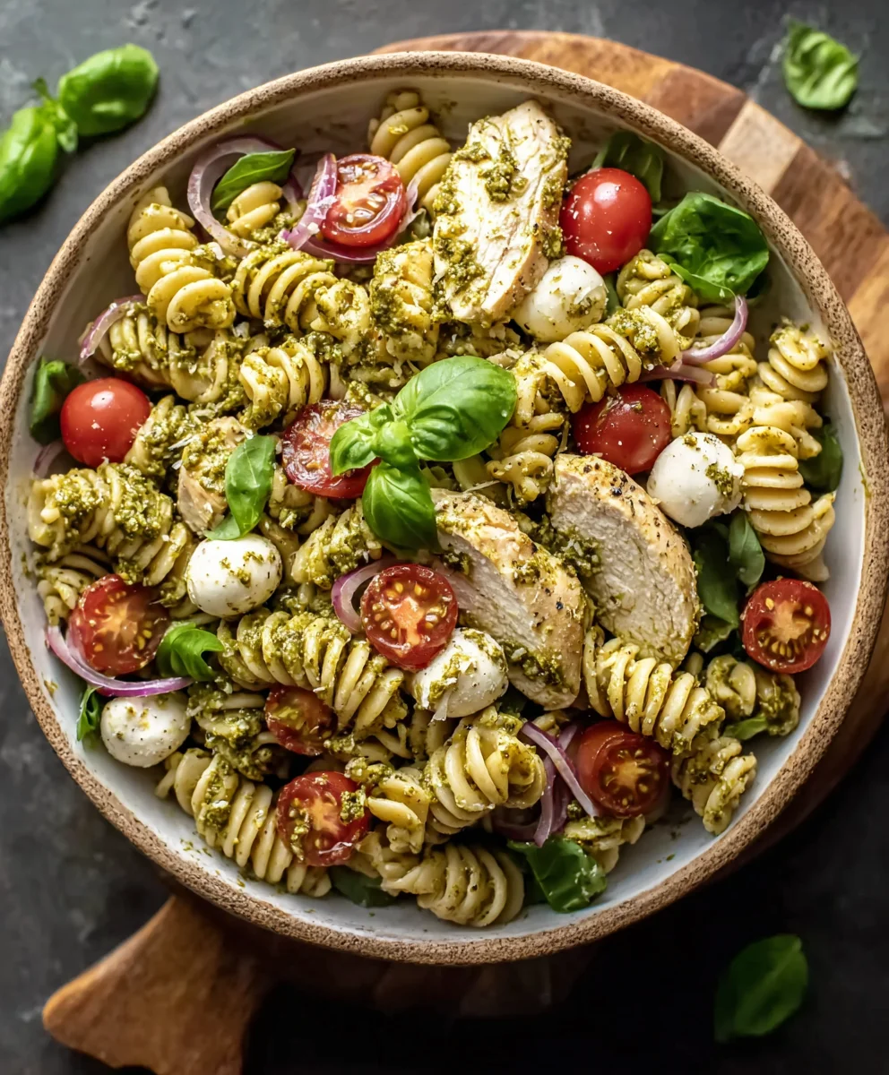 Salade Pâtes Poulet Pesto: Fraîche & Facile pour l'Été