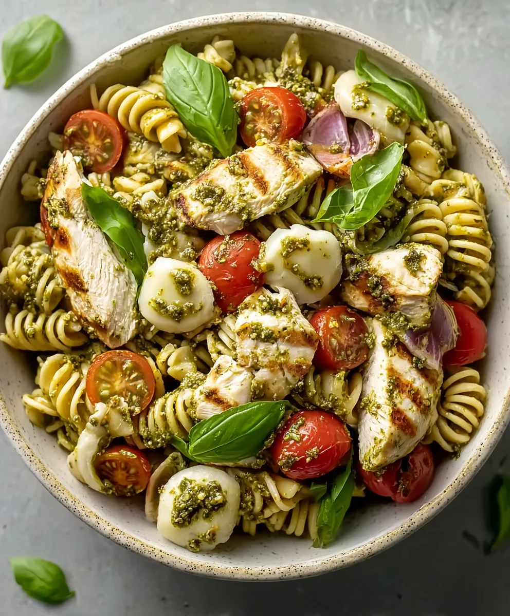 Salade Pâtes Poulet Pesto: La Recette Rapide & Rafraîchissante