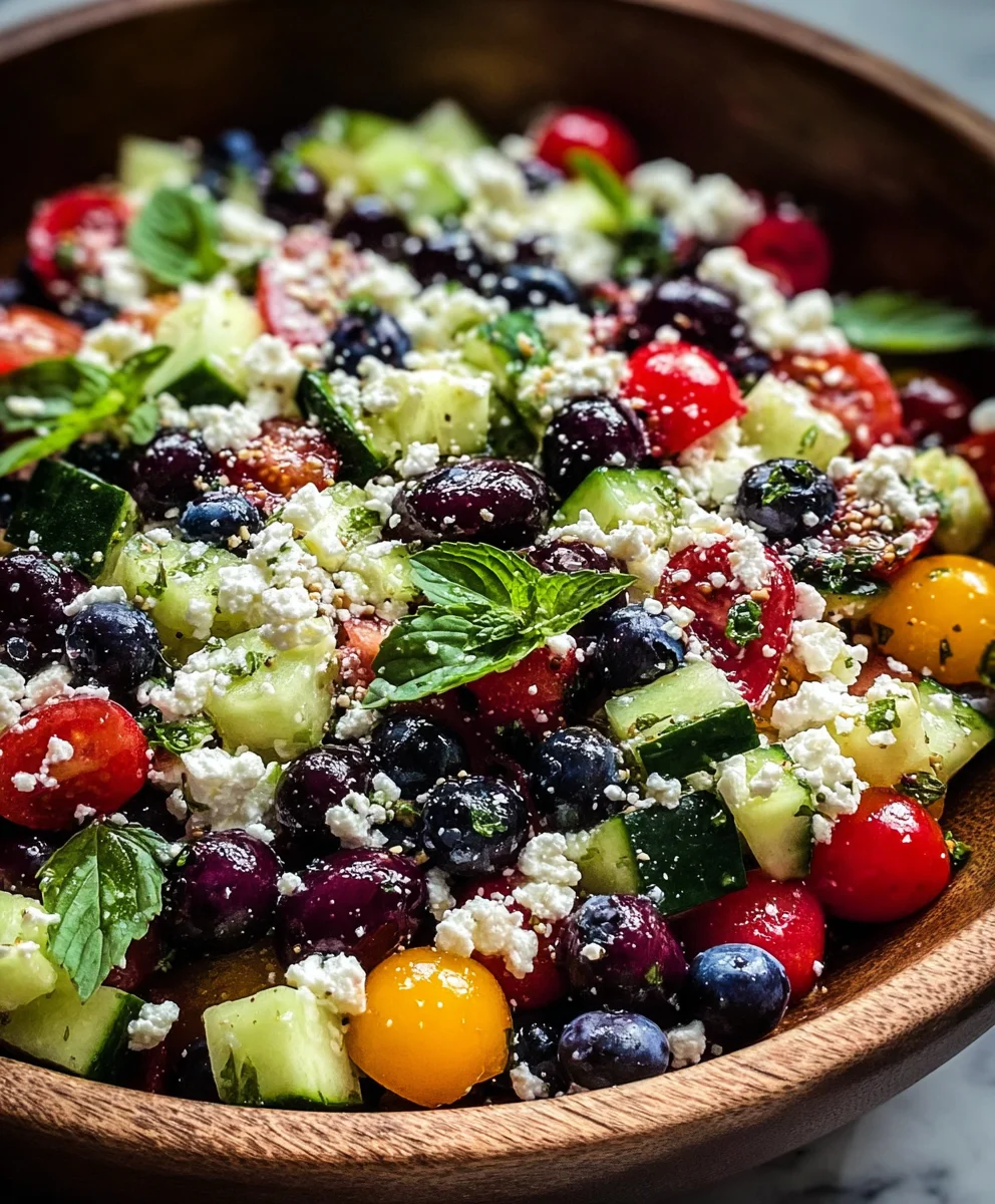 Salade d'Été Myrtilles & Feta: La Recette Fraîche & Gourmande