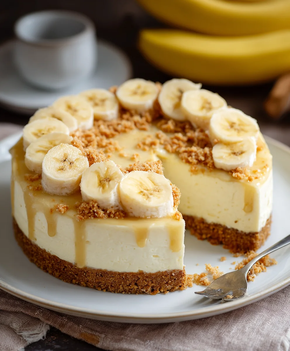 Cheesecake à la Crème de Banane: Recette Facile et Exquise