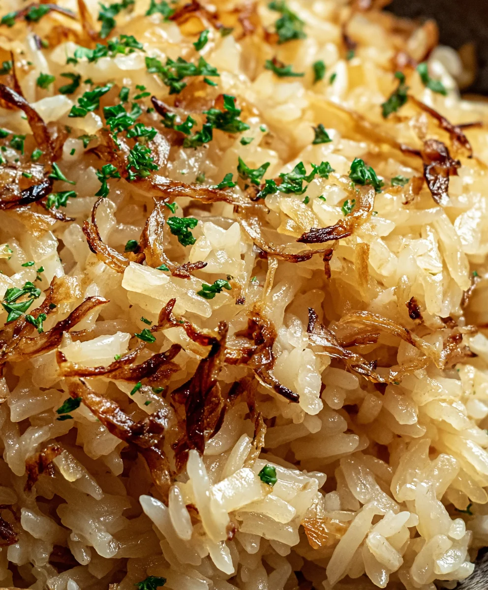 Riz Crémeux au Beurre d'Oignon Façon Française – Recette Facile