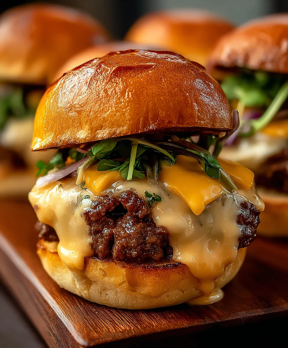 Sliders Bœuf Cheddar : La recette facile qui régale à coup sûr !
