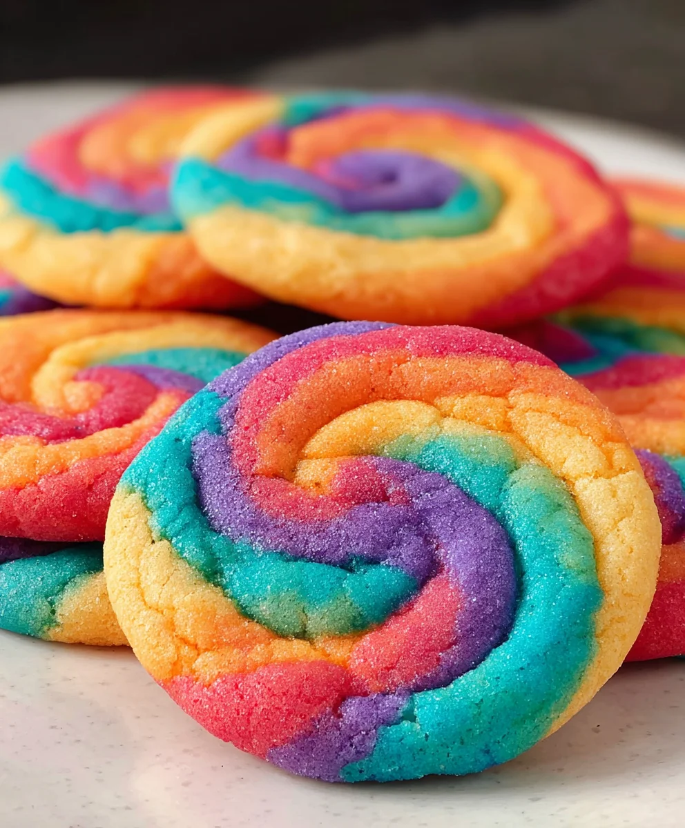 Cookies Tie Dye Irrésistibles : Un Délice Coloré à Déguster