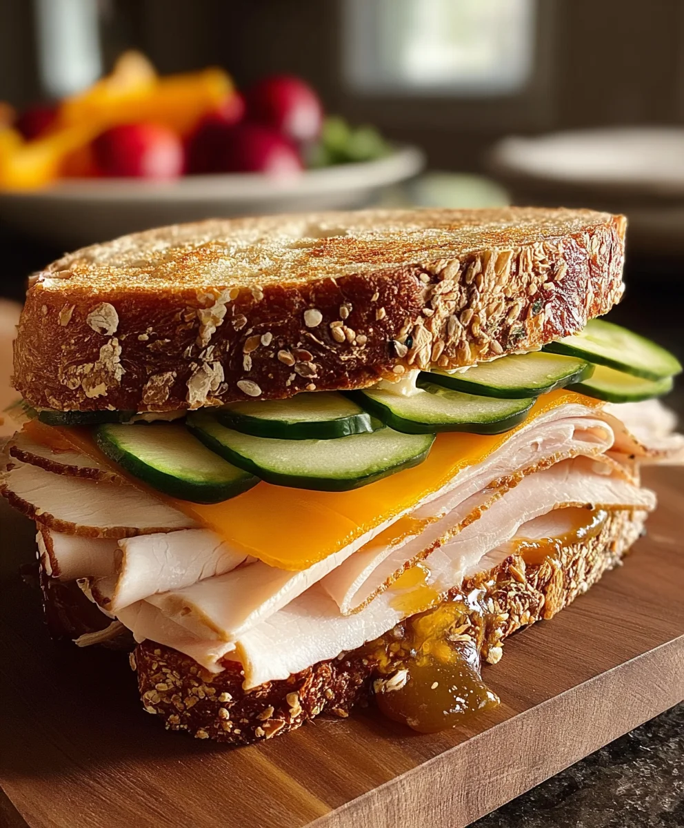 Irrésistible Sandwich Dinde Fumée Cheddar: Recette Express