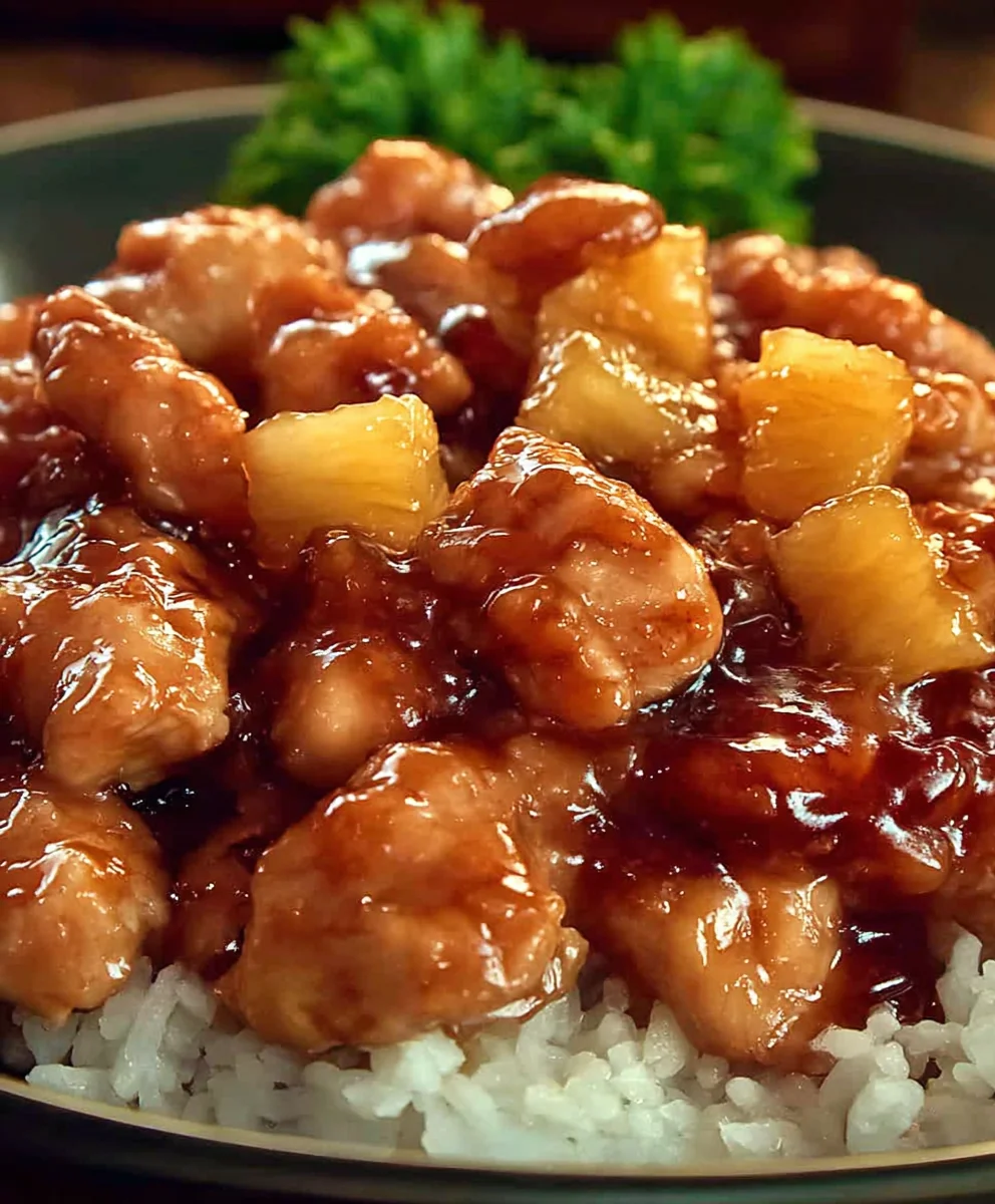 Poulet Hawaïen Sucré à la Mijoteuse : Recette Facile & Rapide