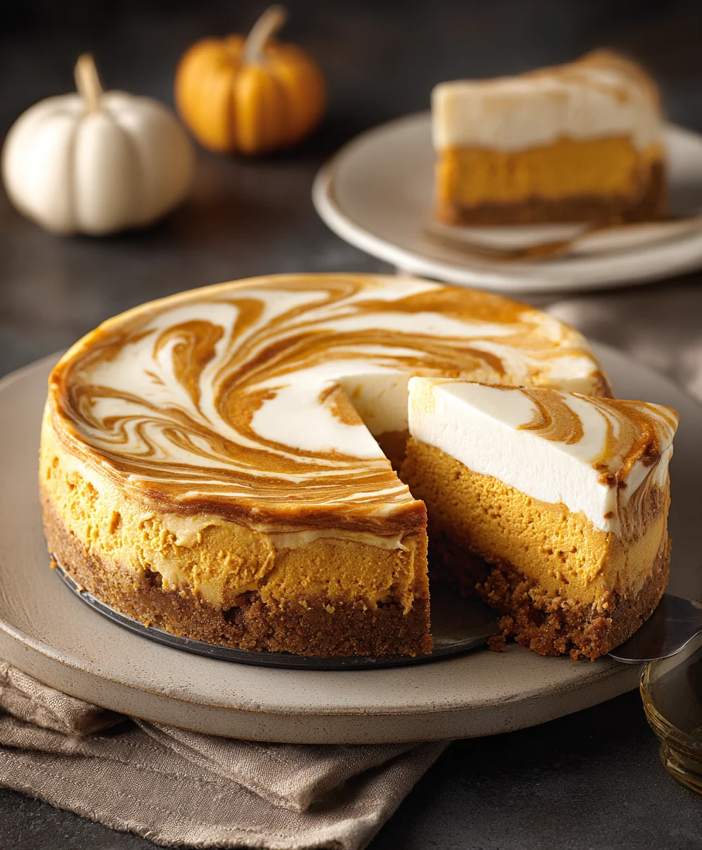 Cheesecake Potiron Marbré : La Recette Gourmande d'Automne