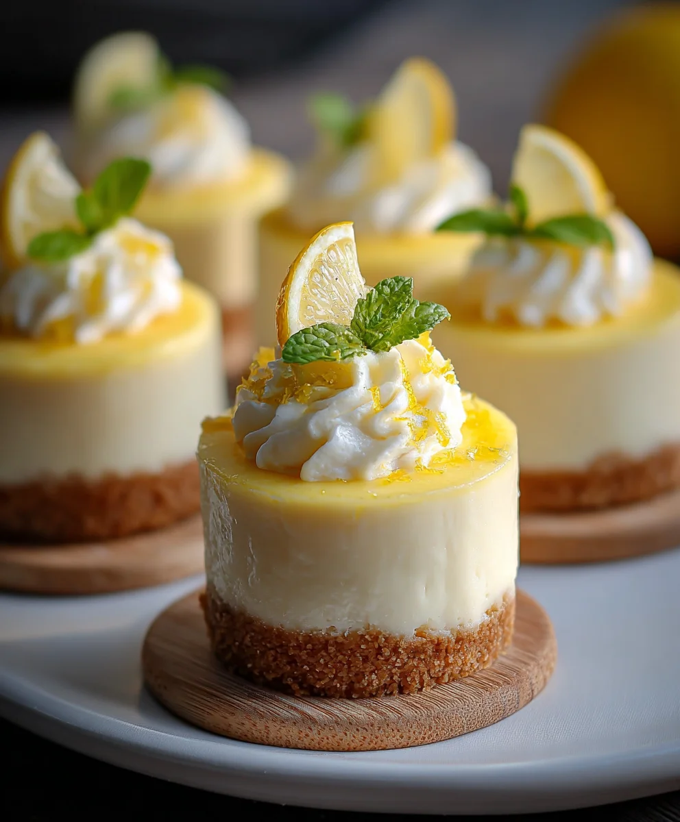 Mini Cheesecakes au Citron : Faciles & Rafraîchissants !