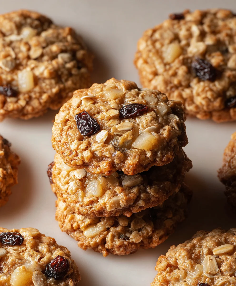 Cookies avoine pomme raisins irrésistibles et moelleux