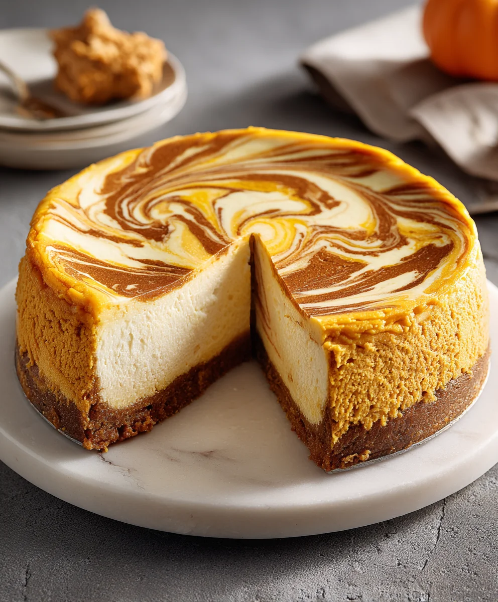Cheesecake Potiron Marbré : La Recette Gourmande d'Automne