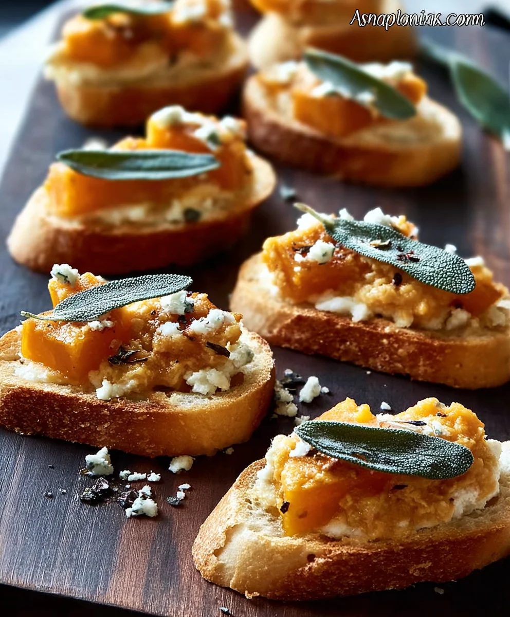 Bruschetta Réconfortante Potiron & Sauge : Recette Apéro Facile