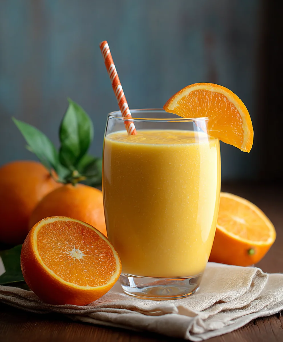 Recette facile de Smoothie à l'Orange: frais et vitaminé!