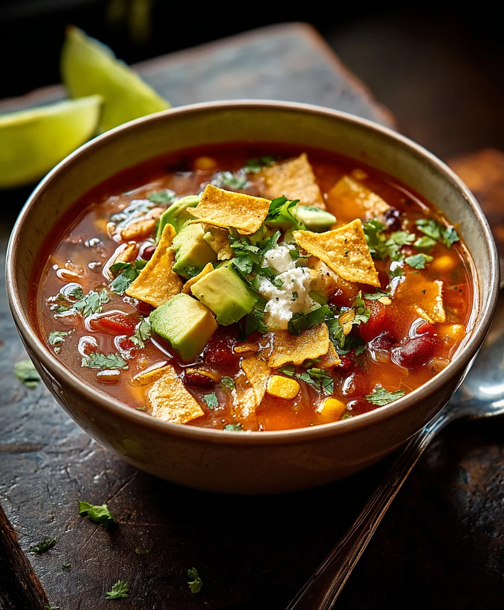Soupe Tortilla rapide: Goût mexicain authentique à la maison
