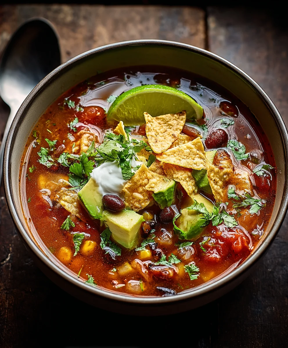 Soupe Tortilla rapide: Goût mexicain authentique à la maison