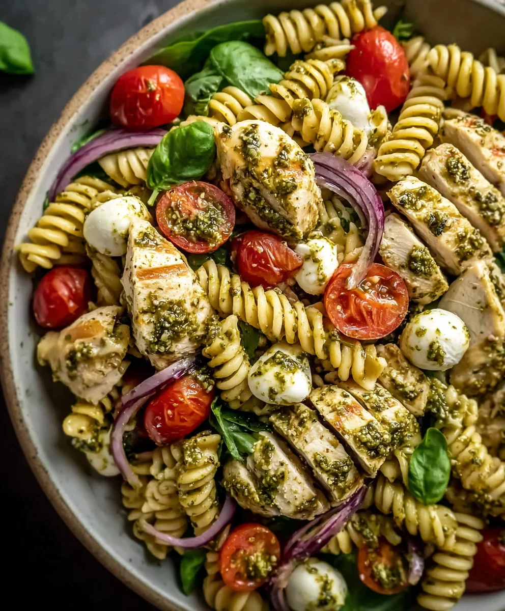 Salade Pâtes Poulet Pesto: Fraîche & Facile pour l'Été