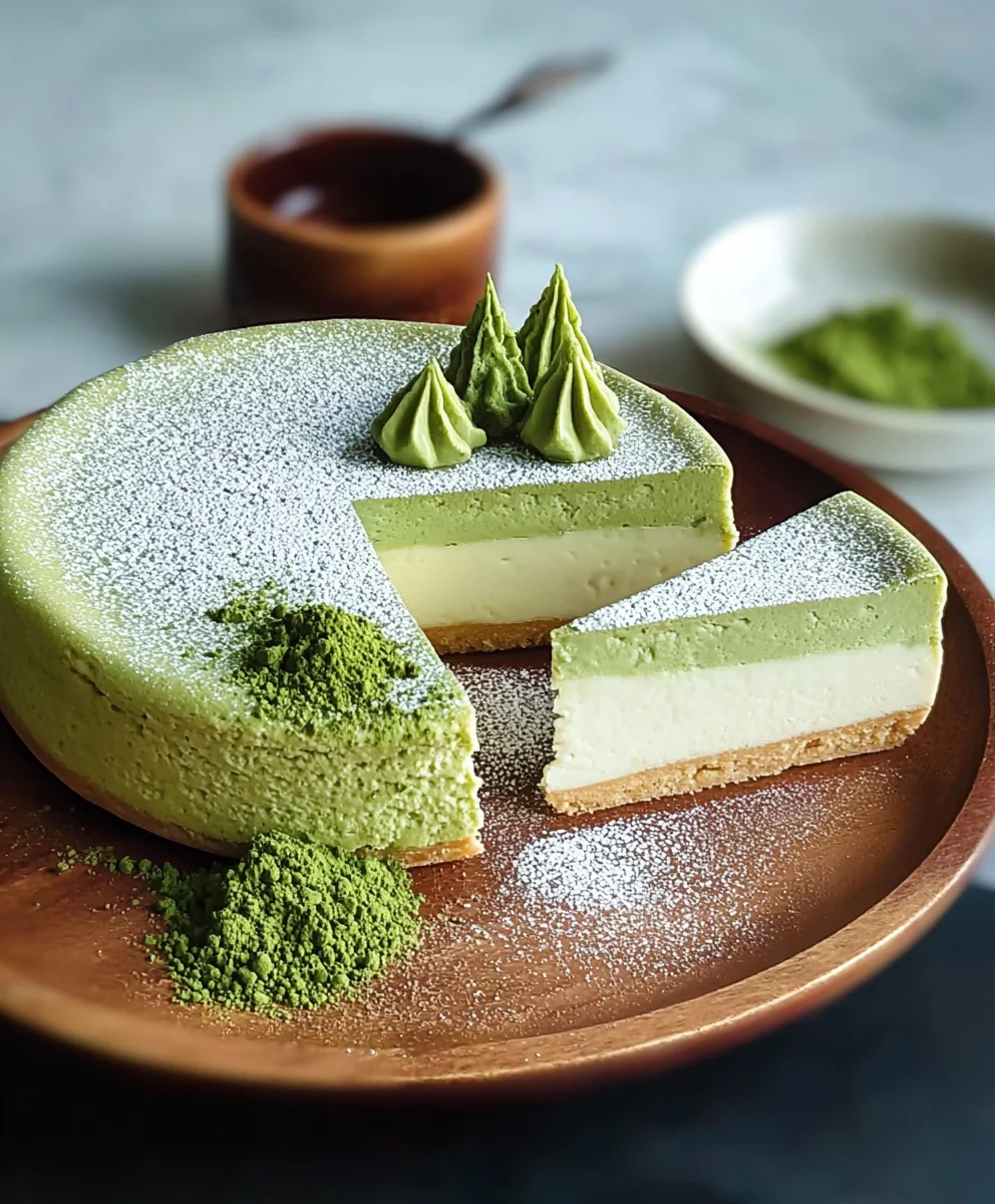 Recette: Cheesecake Japonais au Matcha d'Origine, Succulent