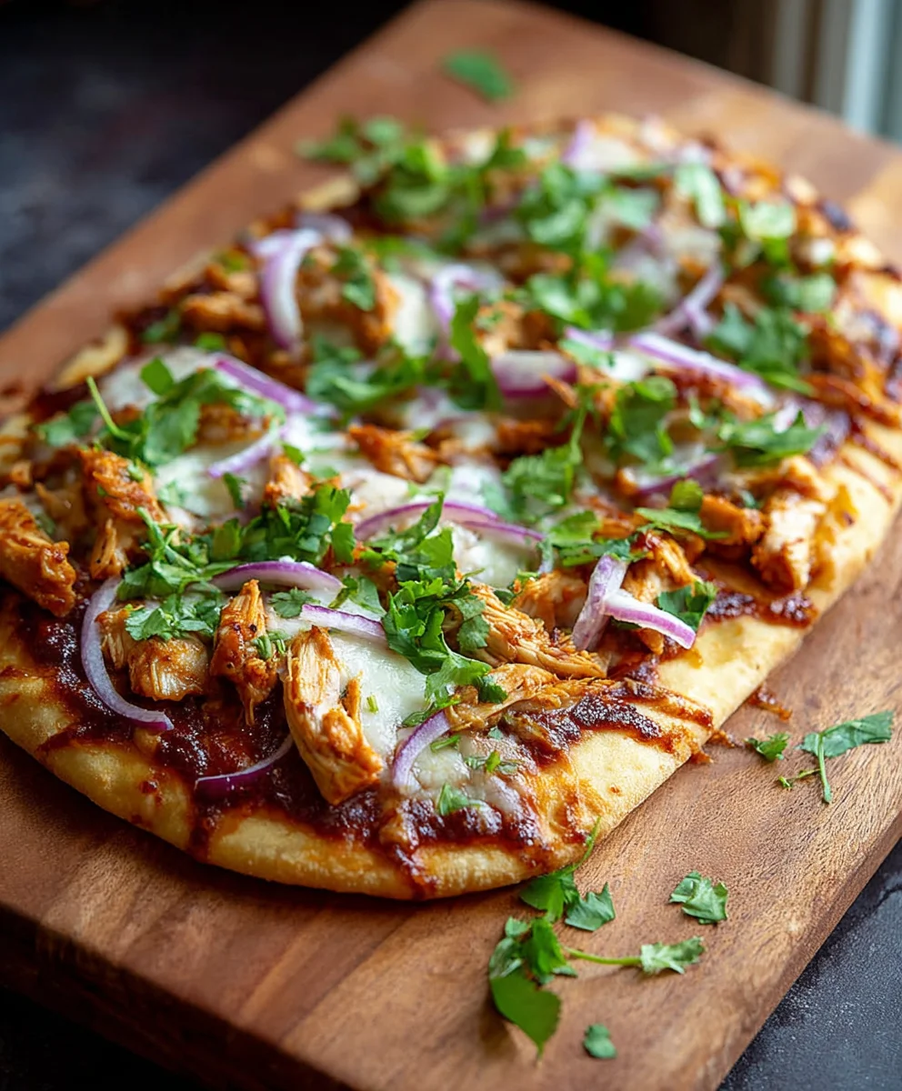 Délicieux Flatbread Poulet BBQ Express : Recette Simple & Rapide