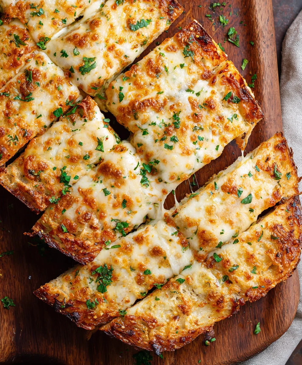 Pain à l'ail gratiné au fromage: la recette ultime et facile!