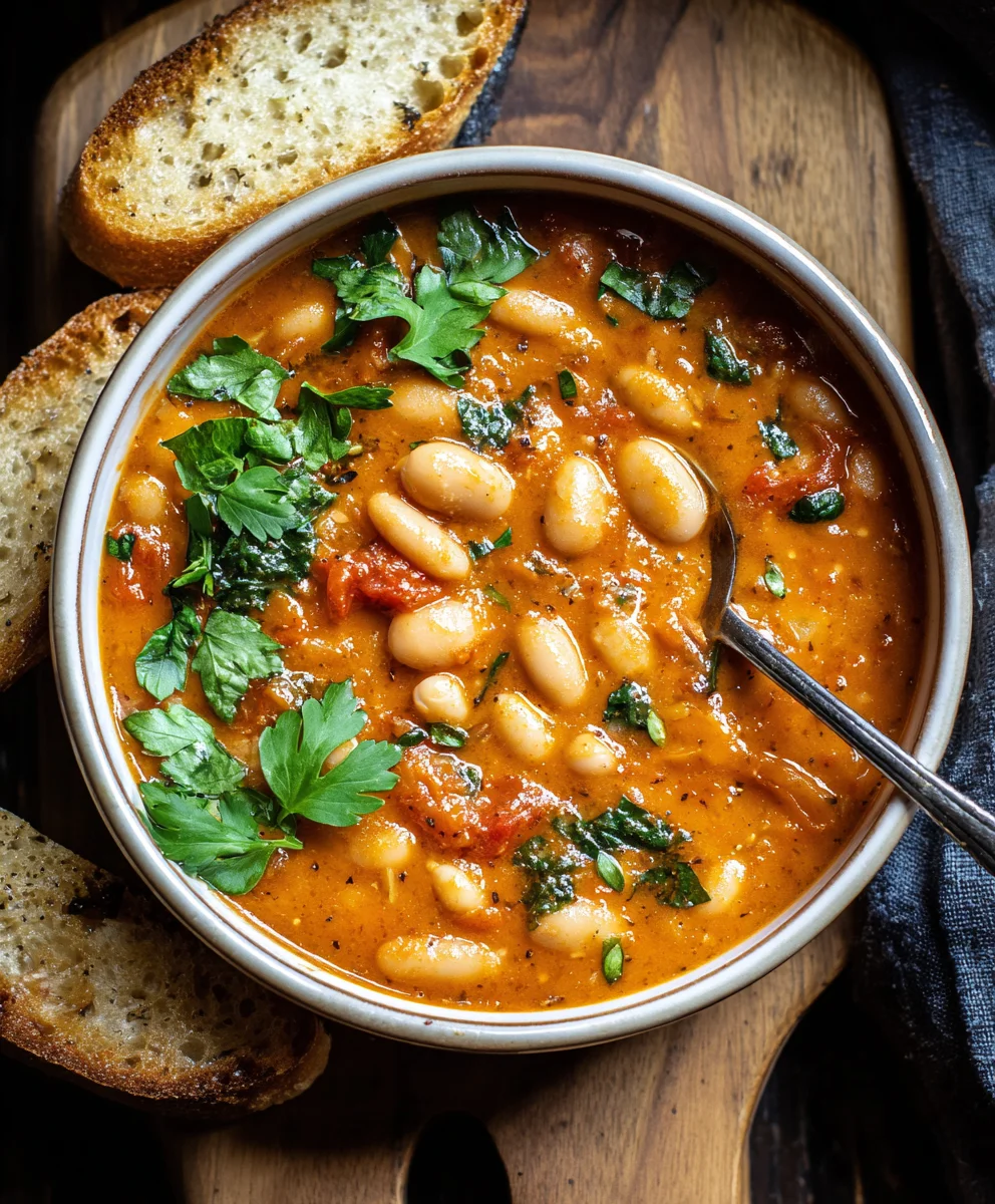 Ragoût Crémeux Tomates-Haricots Blancs : Repas Gourmand Veggie
