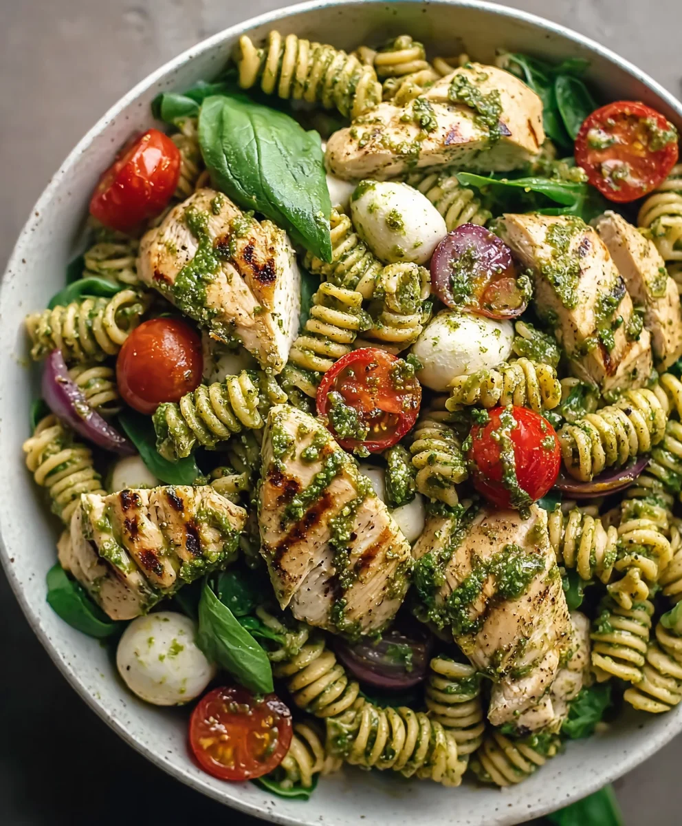 Salade de Pâtes Poulet Pesto : La Recette Fraîche et Facile