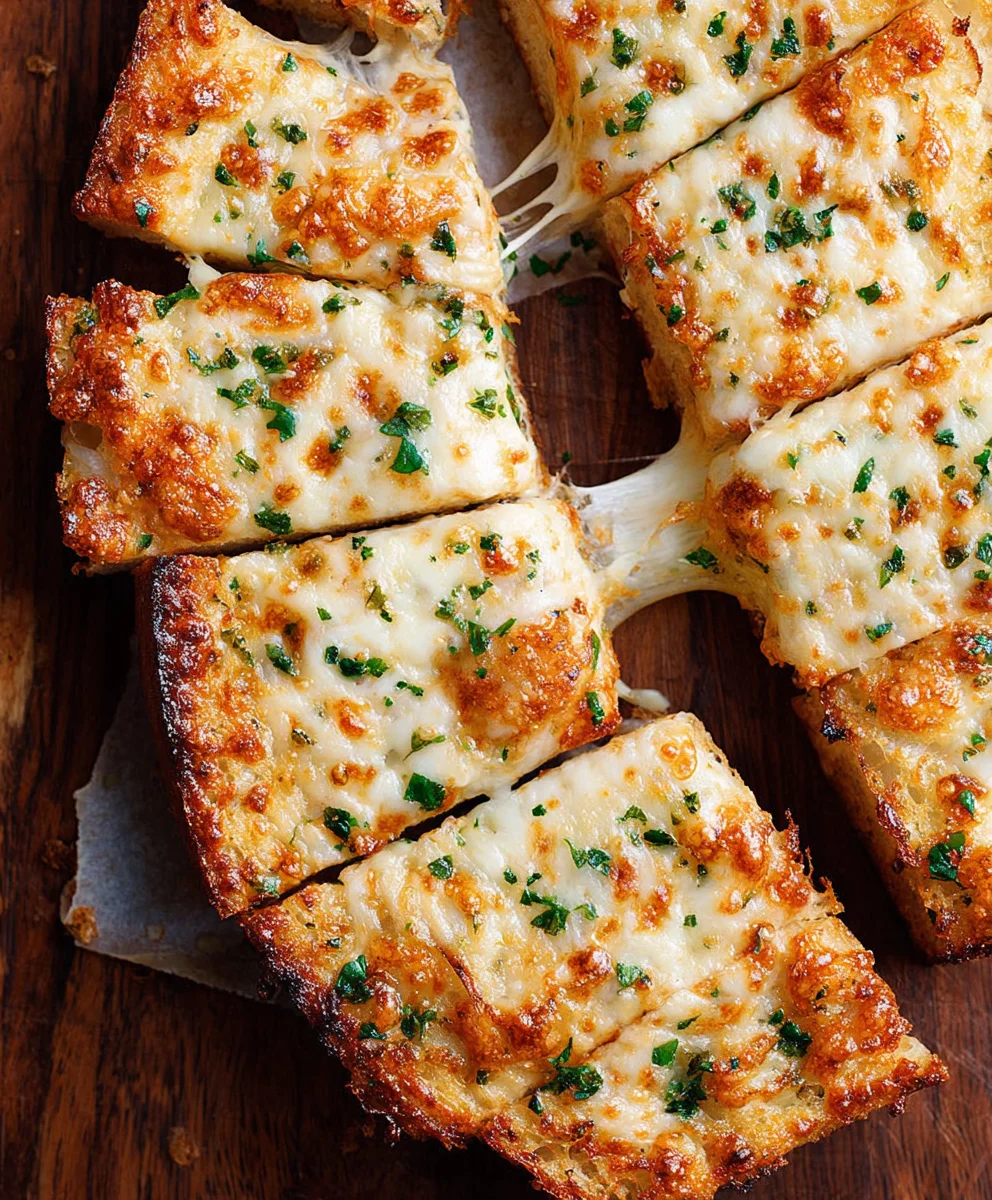 Pain à l'ail gratiné au fromage: la recette ultime et facile!