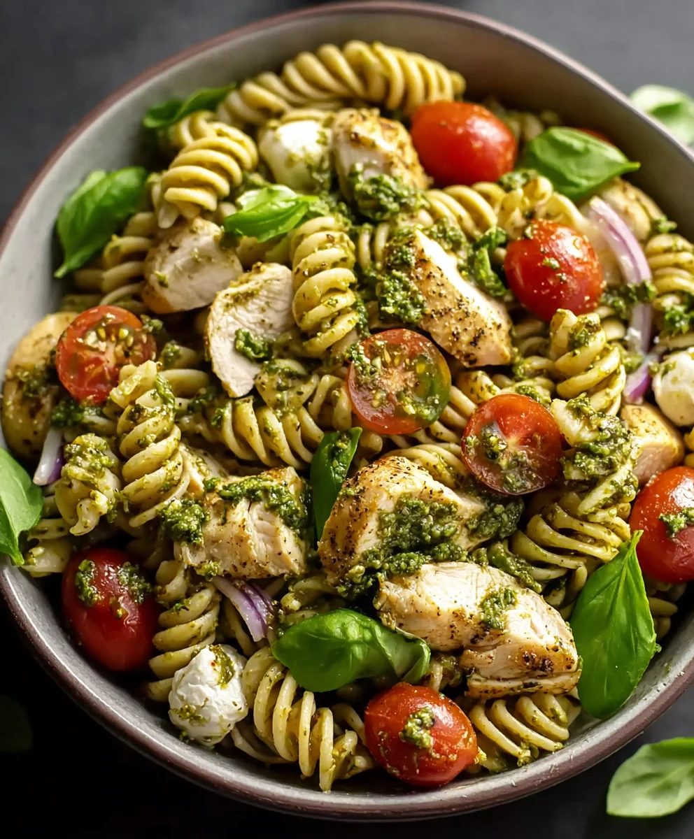 Salade Pâtes Pesto Poulet Simple: Goût Sublime en Min