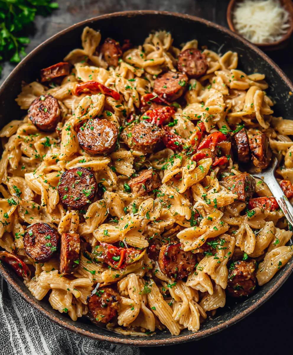 Pâtes Saucisse Cajun : Saveurs Épicées & Rapides !