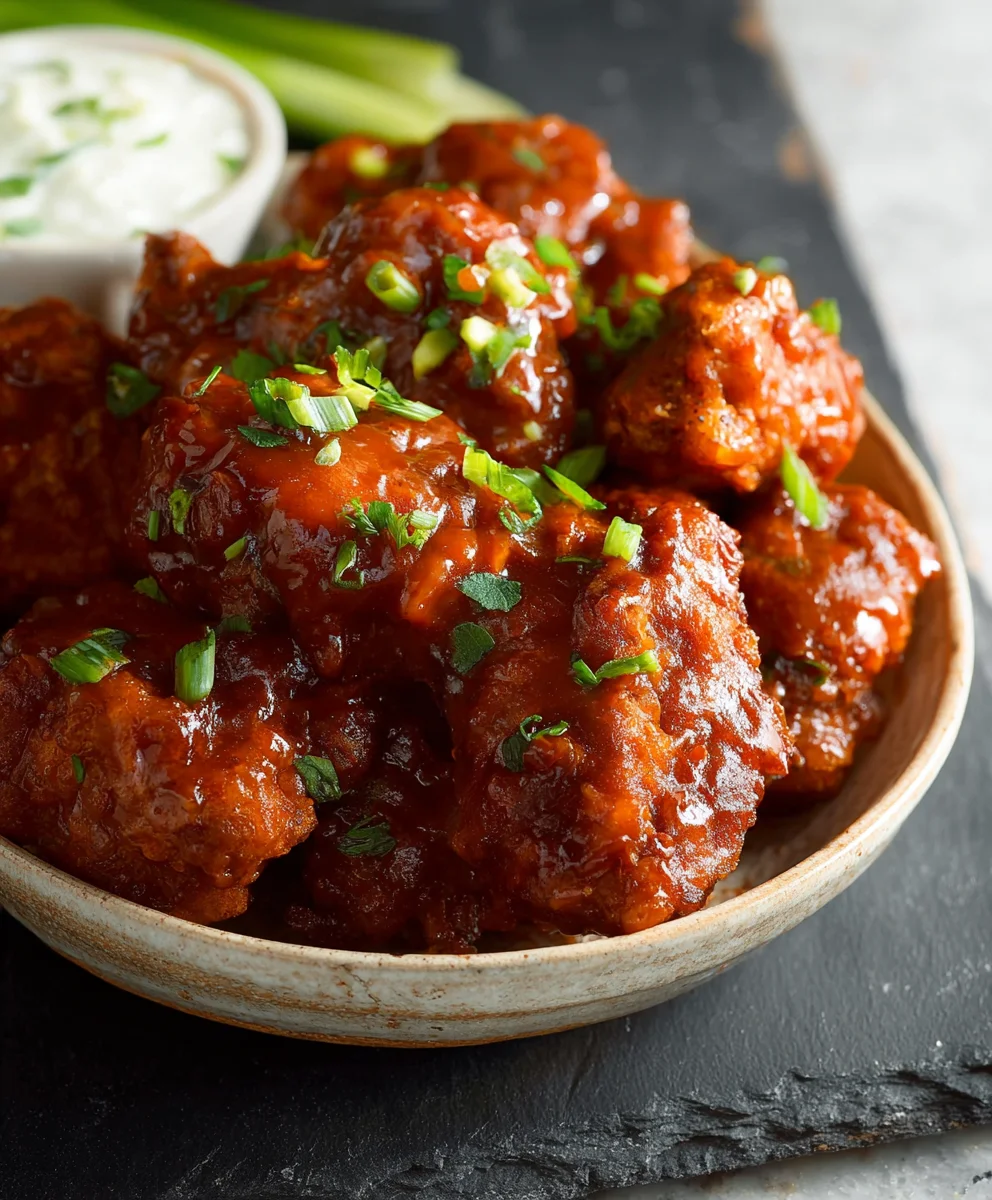 Le Meilleur Poulet Frit et Sauce Buffalo Épicée