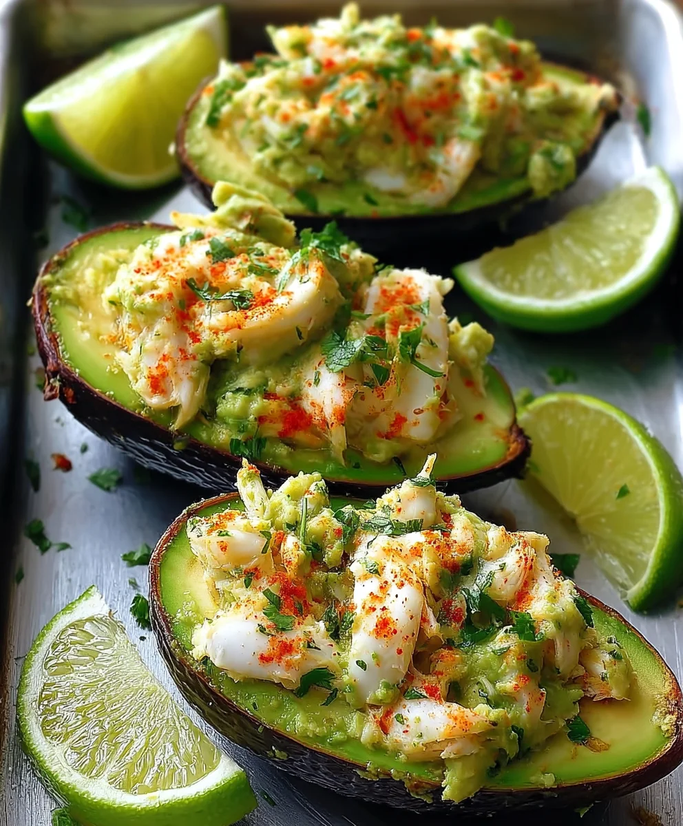 Recette Crémeuse : Bateaux Avocat-Crabe, un Délice Marin !