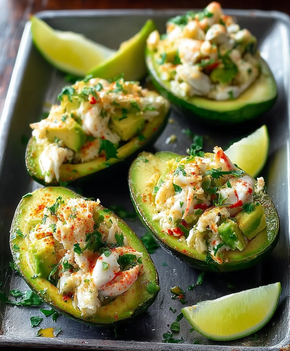 Recette Crémeuse : Bateaux Avocat-Crabe, un Délice Marin !