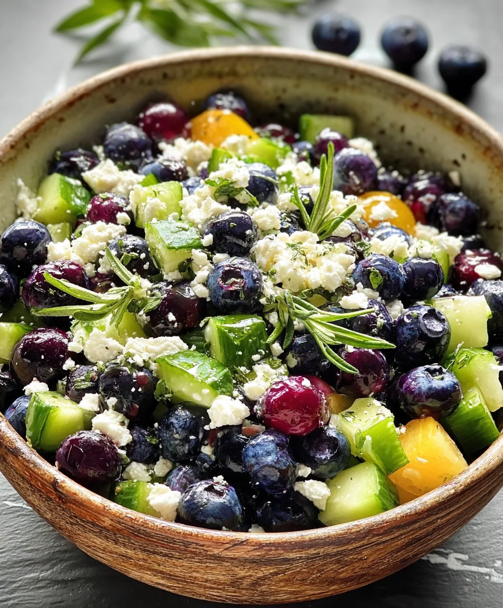 Salade d'Été Myrtilles & Feta: La Recette Fraîche & Gourmande