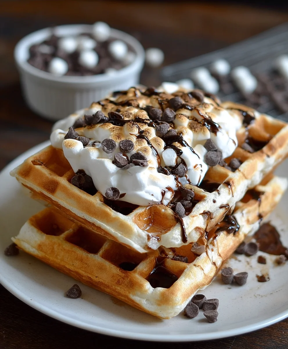 Gaufres S'mores Exquises : Le Petit-Déjeuner Rêvé à Tenter
