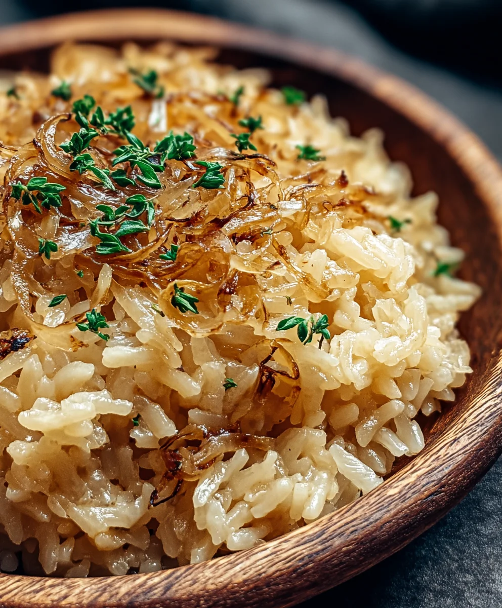 Riz Crémeux au Beurre d'Oignon Façon Française – Recette Facile