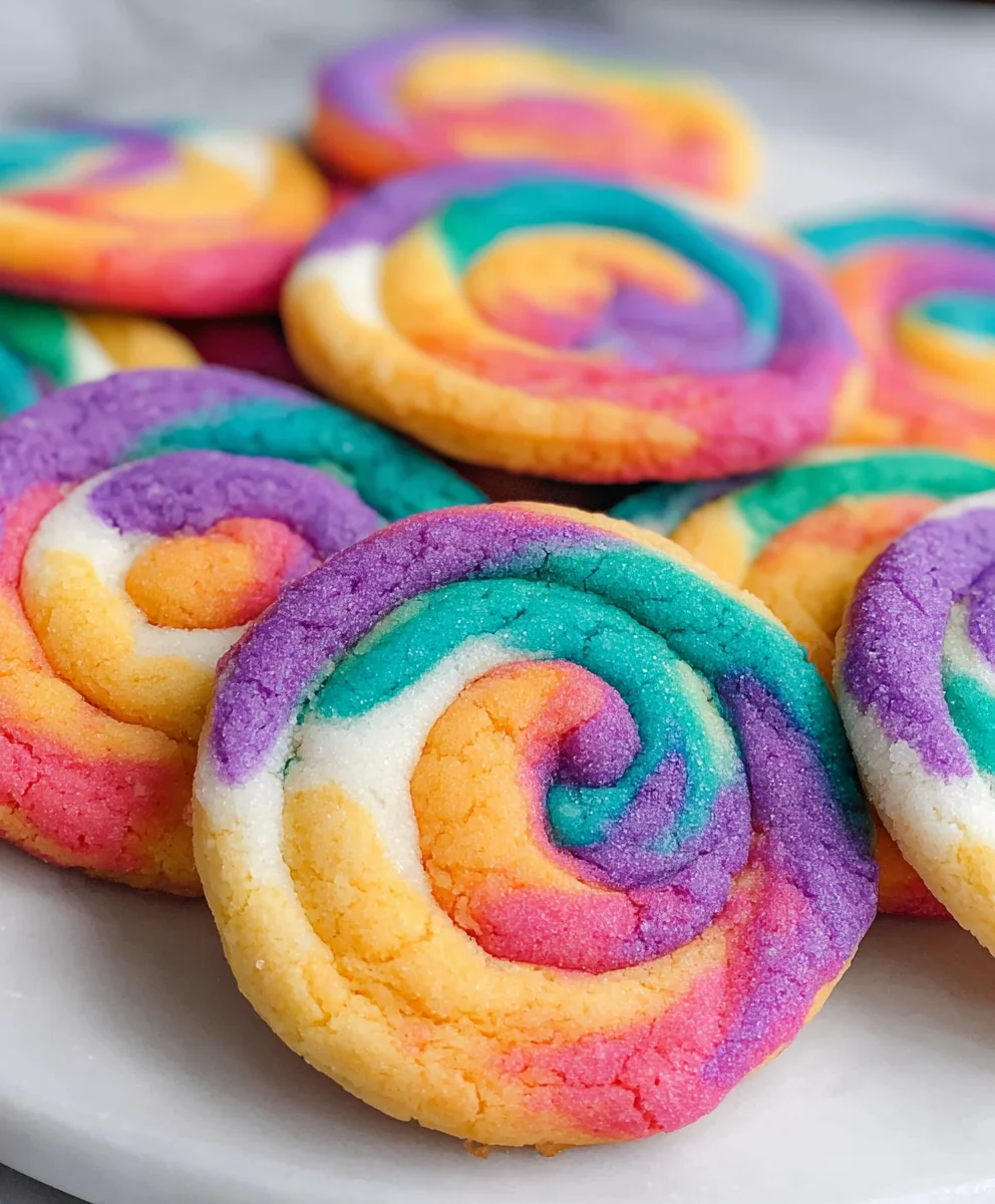 Cookies Tie Dye Irrésistibles : Un Délice Coloré à Déguster