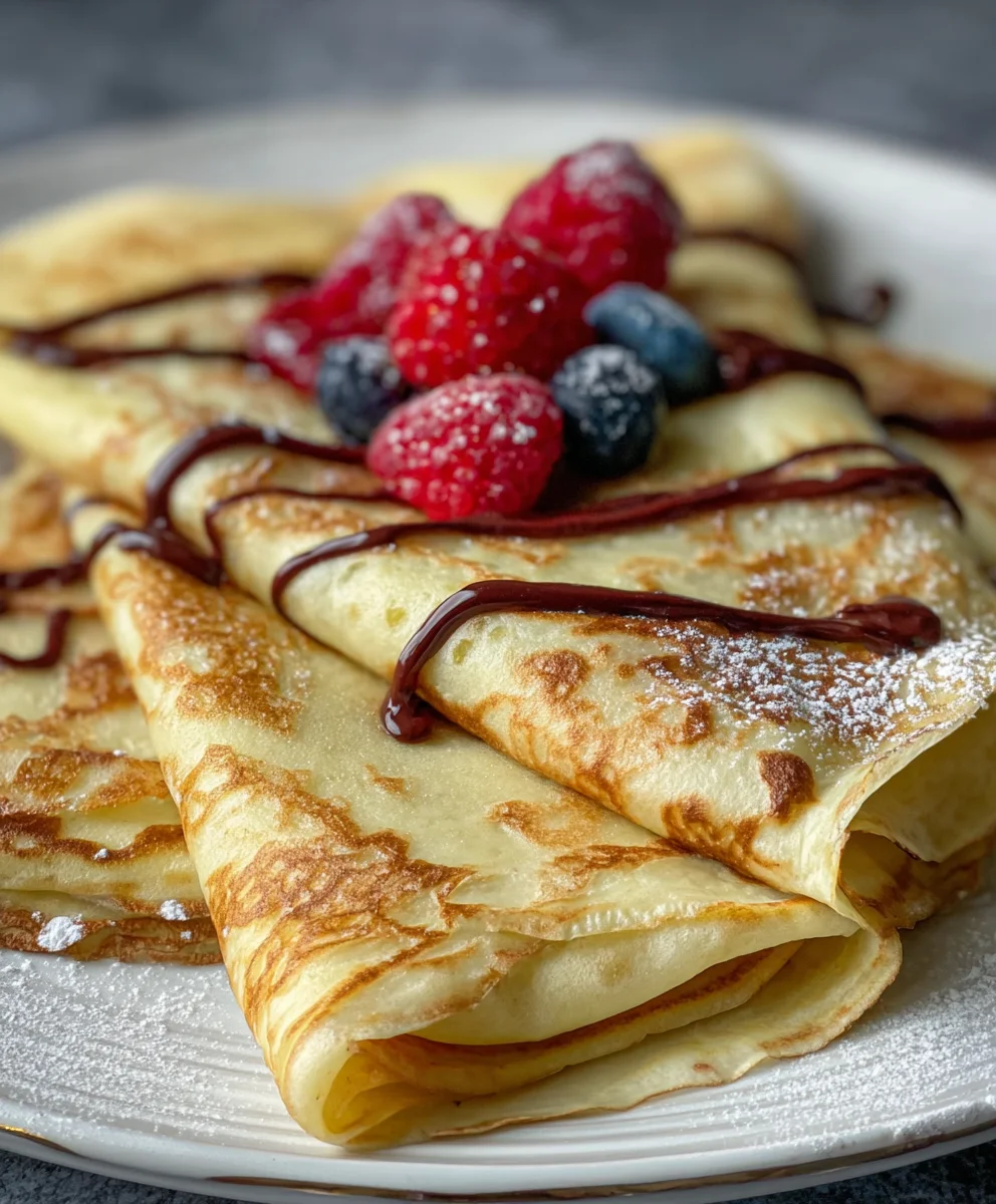 Crêpes Faciles au Mixeur (Rapide et Sans Alcool)