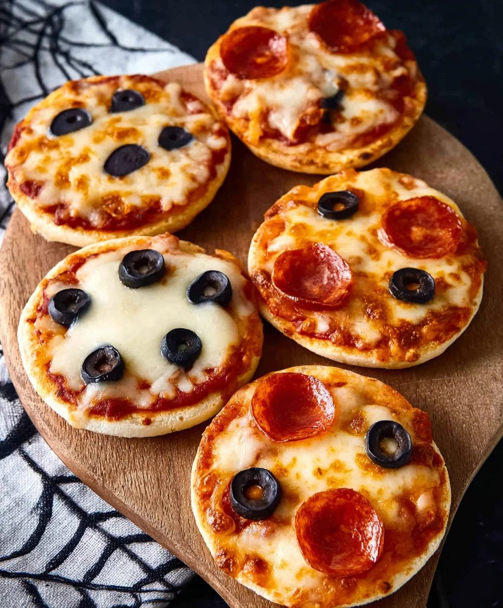 Mini Pizzas Halloween Faciles : Recette Rapide