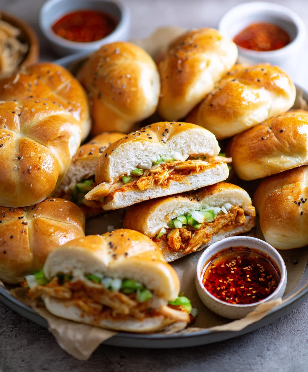 Buns au Poulet Dynamite Crémeux : Recette Facile