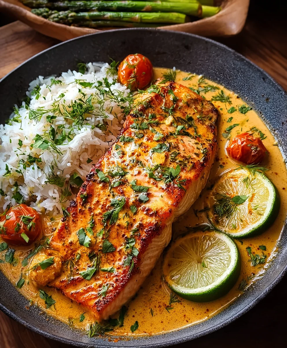 Saumon Curry Coco & Beurre Ail : Recette Facile One-Pan