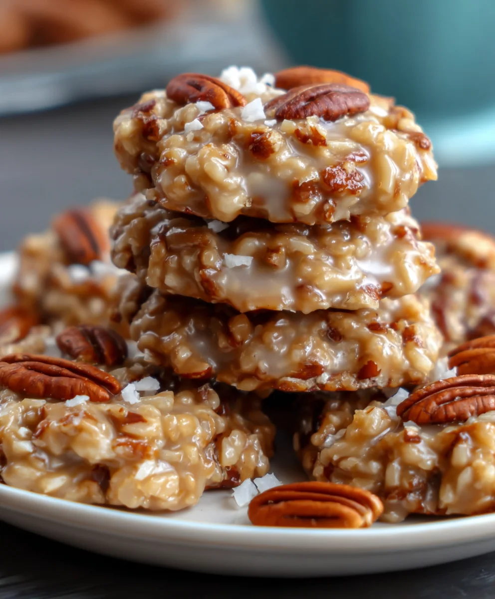 Cookies Pralinés Coco & Pacanes Sans Cuisson Faciles